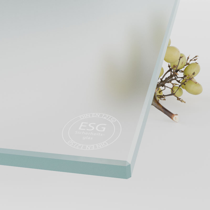ESG-Glas satiniert