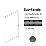 Glasschiebewand anthrazit Sonderanfertigung