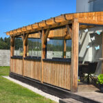 Glasschiebewand cremeweiß Sonderanfertigung – Bild 4