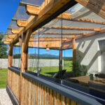 Glasschiebewand cremeweiß Sonderanfertigung – Bild 5