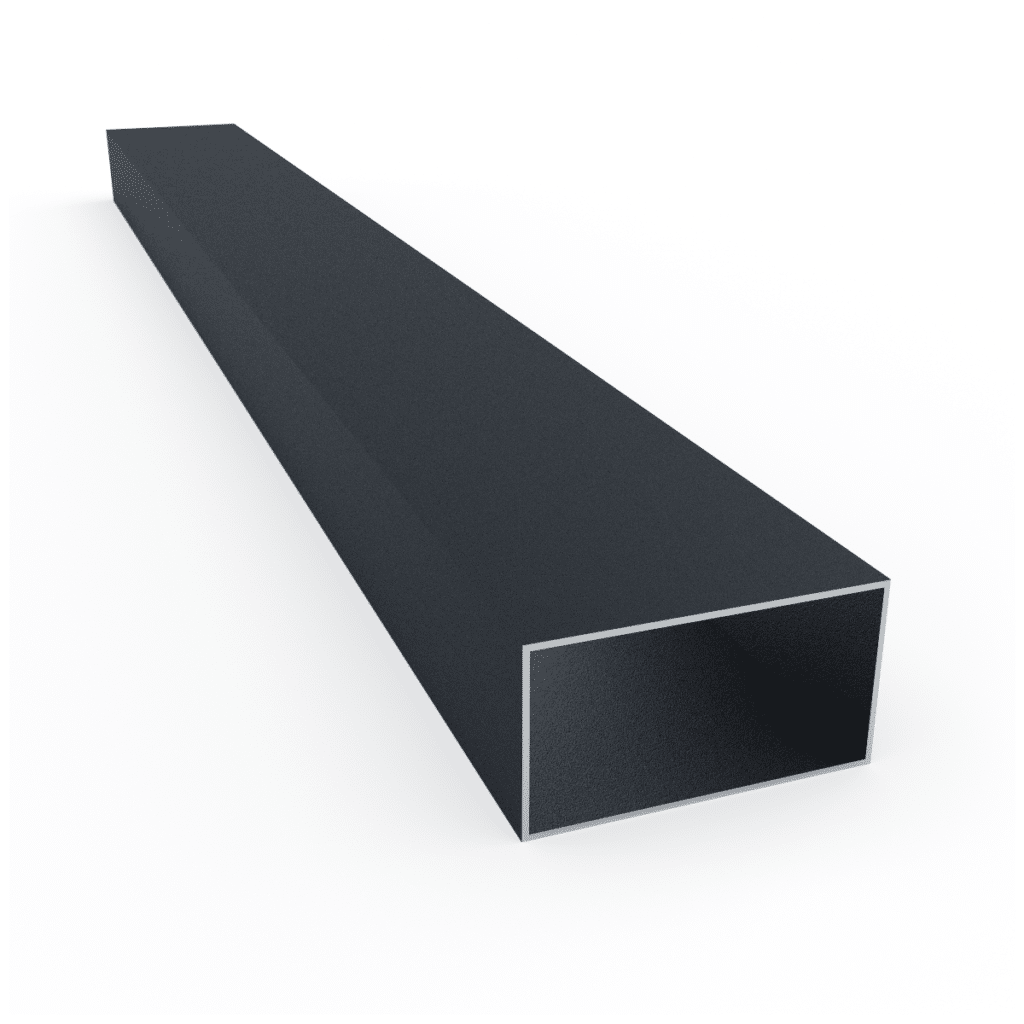 Vierkantrohr 60x110mm schwarz RAL 9005