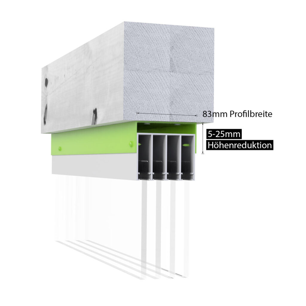 5mm – 25mm (variabel justierbar)