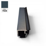 Rahmenprofil für Seitenwand Fixverglasung mit Glasleisten 7000mm – Bild 2