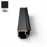 Rahmenprofil für Seitenwand Fixverglasung mit Glasleisten 7000mm – Bild 3