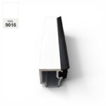 Rahmenprofil für Seitenwand Fixverglasung mit Glasleisten 7000mm – Bild 4