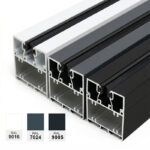 Rahmenprofil für Seitenwand Fixverglasung mit Glasleisten 7000mm